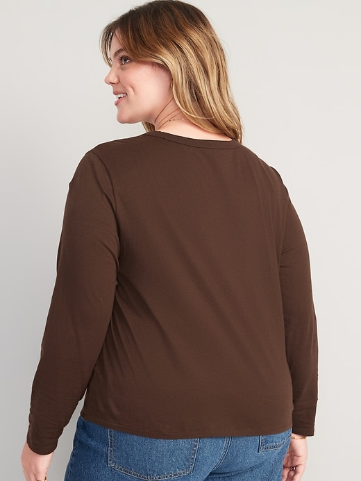 Image number 8 showing, Long-Sleeve EveryWear T-Shirt for Women