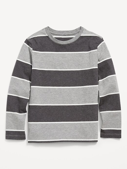 View large product image 1 of 2. Softest Long-Sleeve Striped T-Shirt for Boys