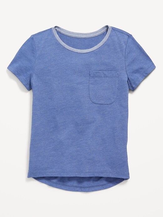 View large product image 1 of 2. Softest Short-Sleeve Pocket T-Shirt for Girls