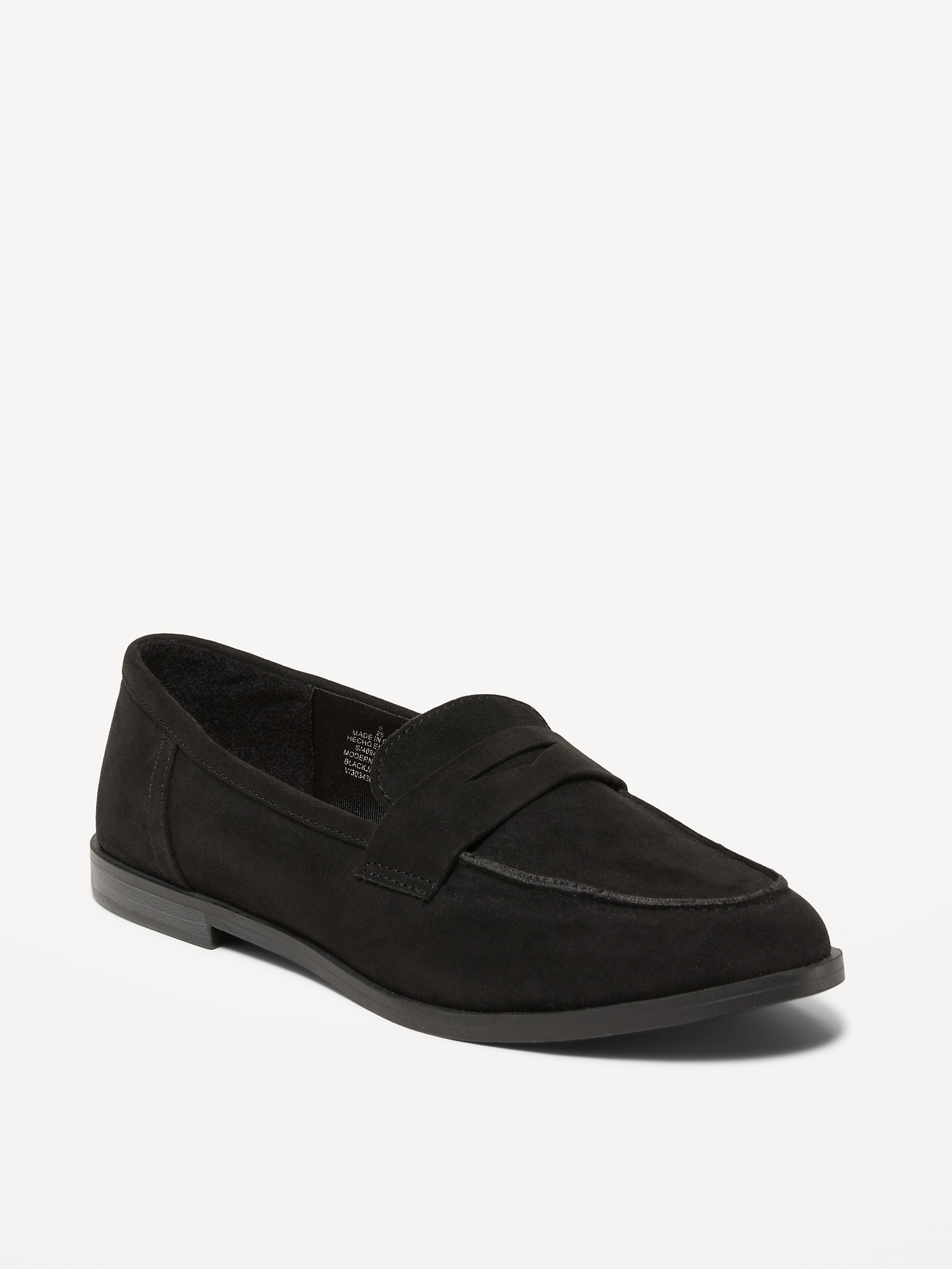 Faux-Suede Penny Loafer Shoes