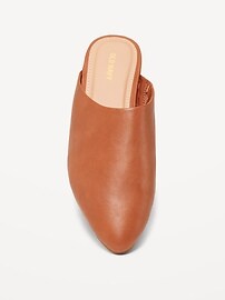 Faux-Leather Mule Shoes for Women