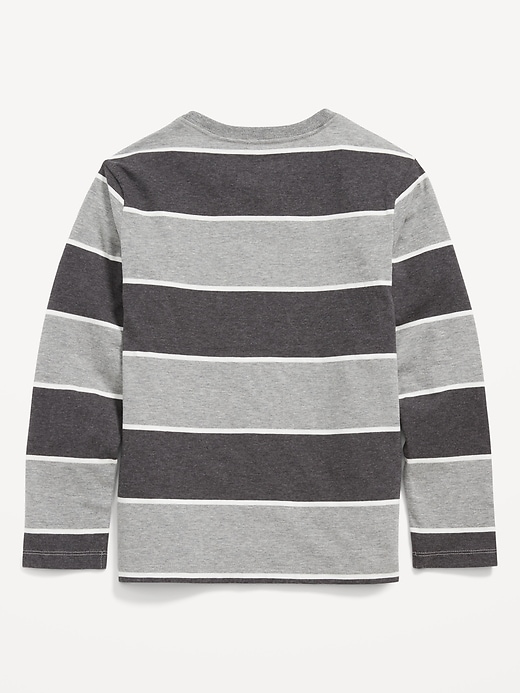 View large product image 2 of 2. Softest Long-Sleeve Striped T-Shirt for Boys