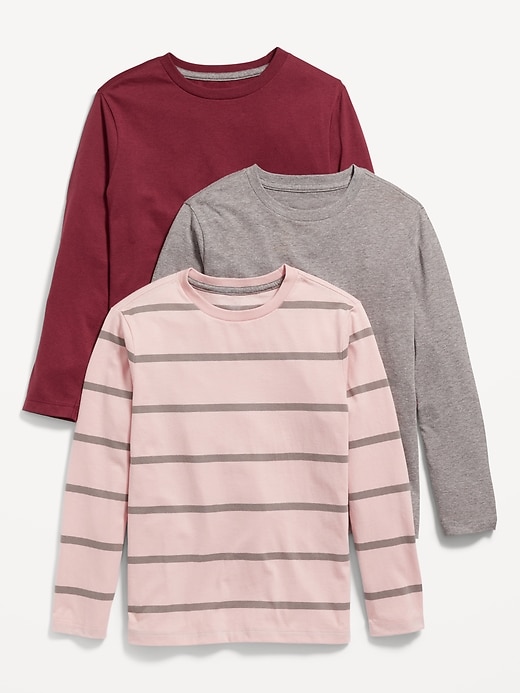 Old Navy Softest Printed Long-Sleeve T-Shirt 3-Pack for Boys. 1