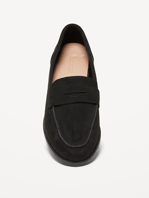Image number 3 showing, Faux-Suede Penny Loafer Shoes for Women
