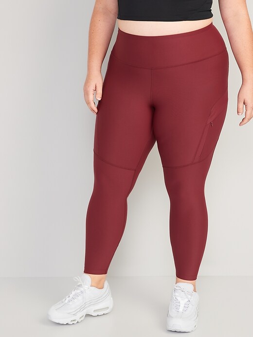 Image number 7 showing, High-Waisted PowerSoft 7/8-Length Cargo Leggings for Women