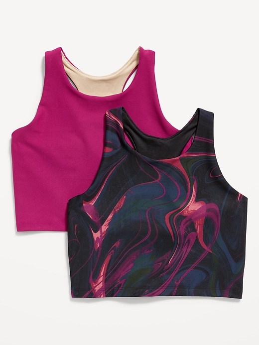 View large product image 1 of 1. PowerSoft Longline Sports Bra 2-Pack for Girls