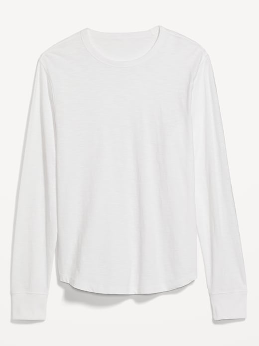 Image number 4 showing, Soft-Washed Curved-Hem Long-Sleeve T-Shirt