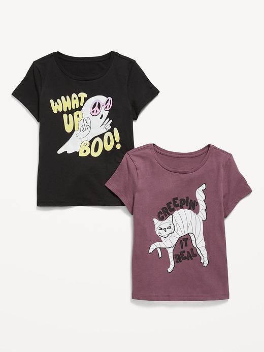 View large product image 1 of 1. Short-Sleeve Graphic T-Shirt 2-Pack for Girls