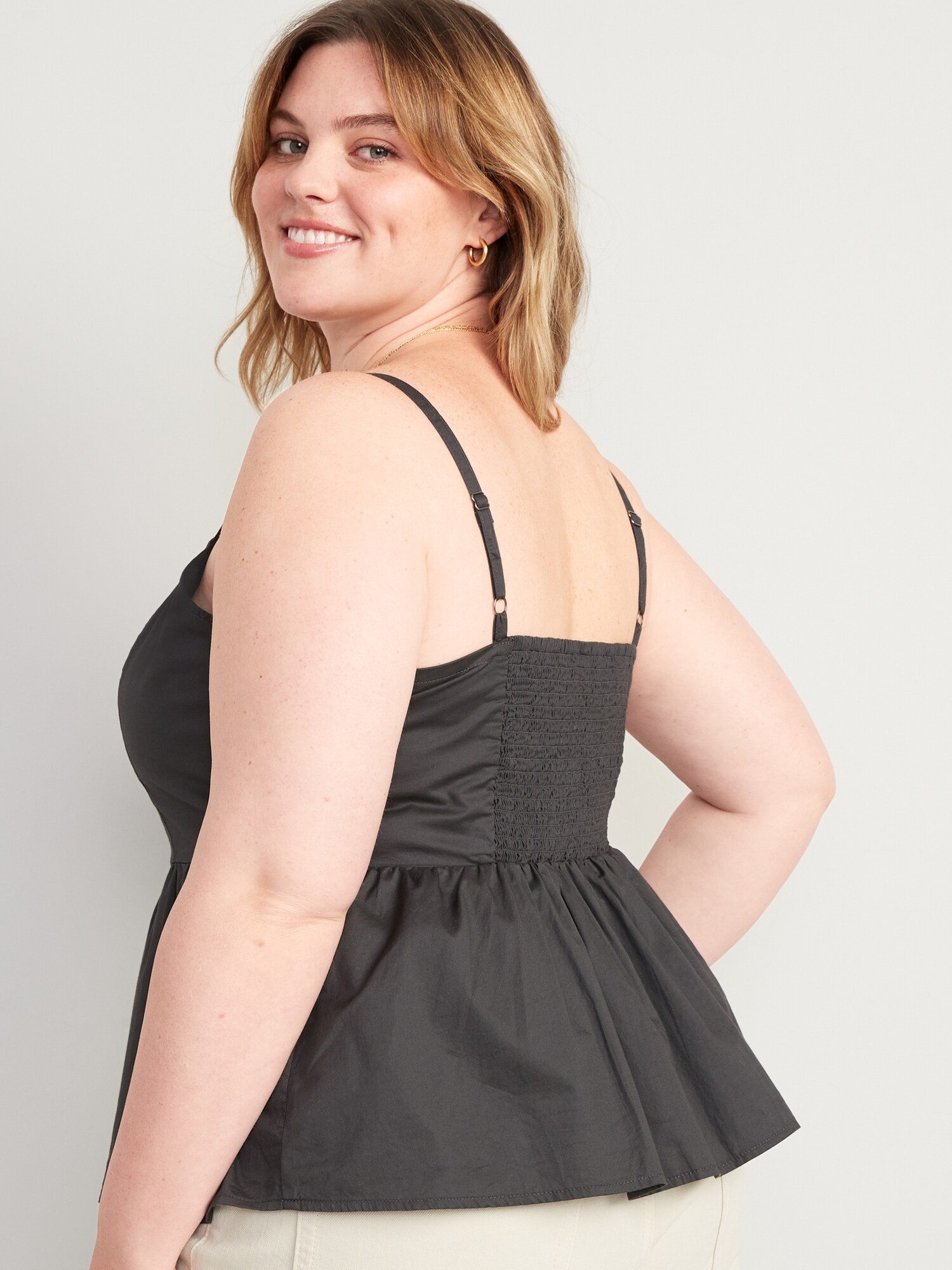 Smocked Babydoll Cami Swing Top for Women Old Navy