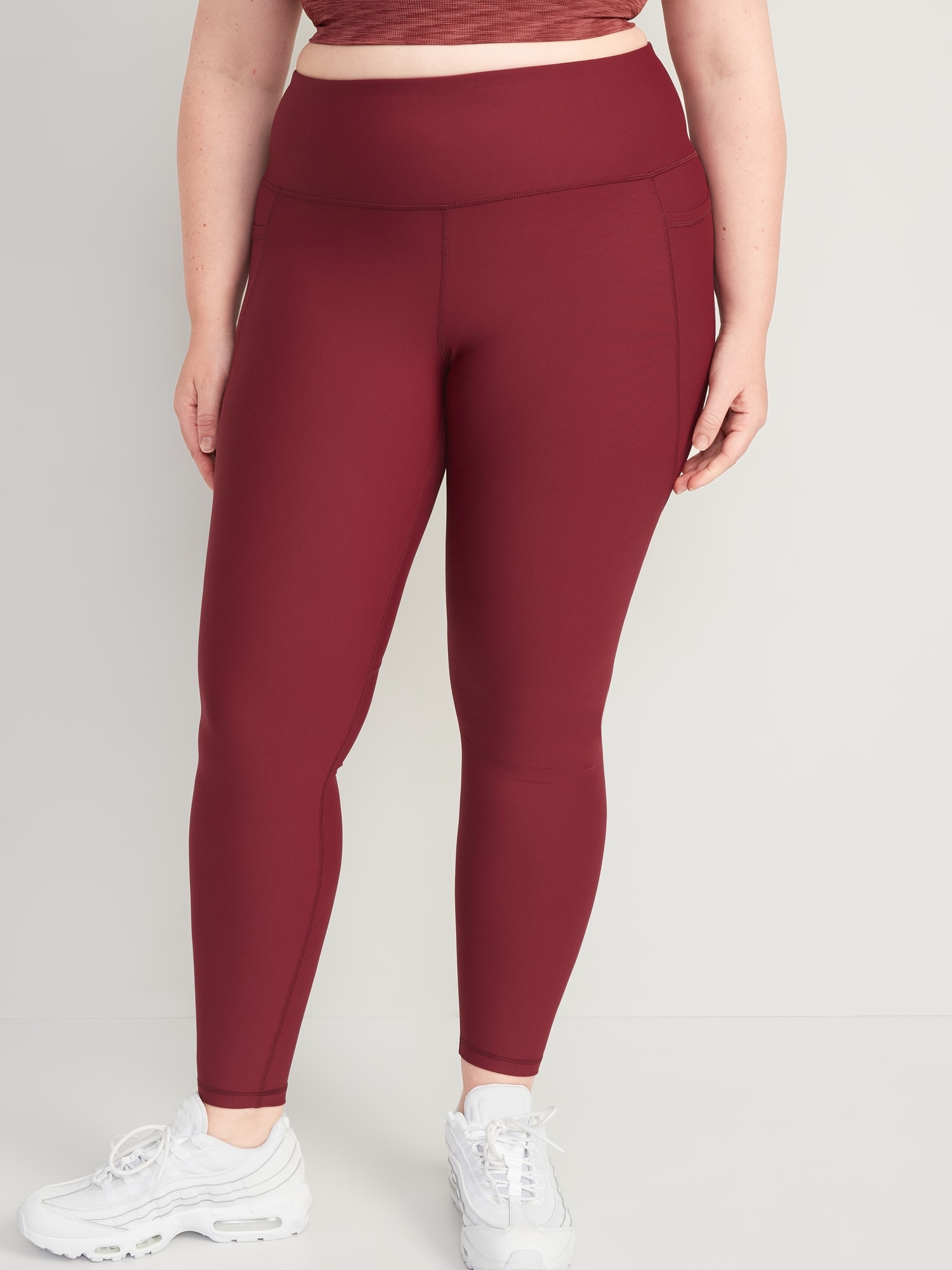 High-Waisted PowerSoft Side-Pocket Leggings for Women | Old Navy