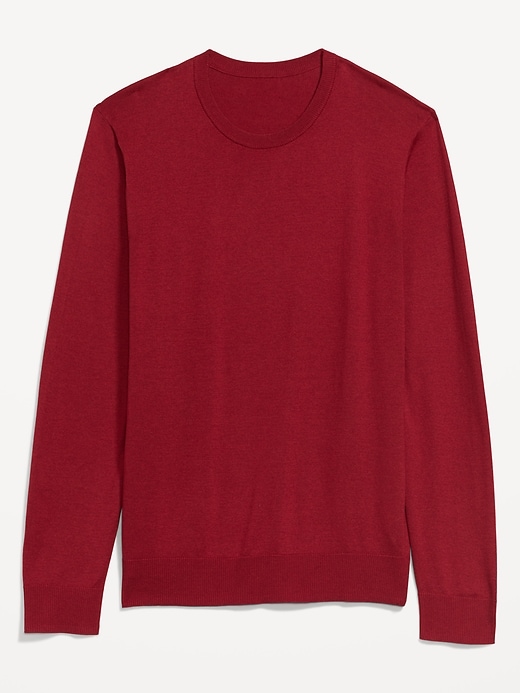 Image number 1 showing, Crew-Neck Cotton-Blend Sweater for Men
