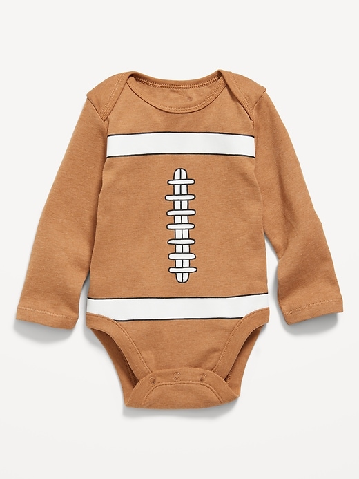 Long-Sleeve Football-Graphic Bodysuit for Baby