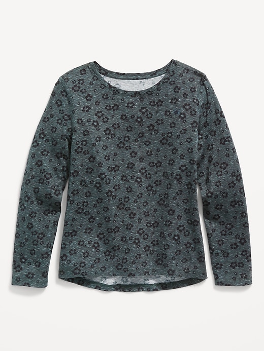 View large product image 1 of 1. Softest Printed Long-Sleeve T-Shirt for Girls