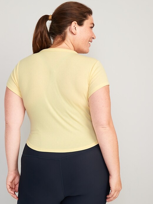 ShortSleeve UltraLite Cropped RibKnit TShirt for Women Old Navy