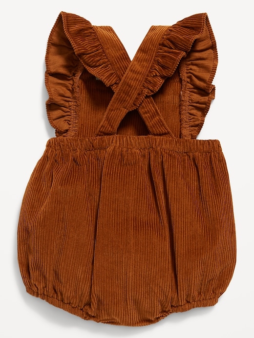 View large product image 2 of 2. Ruffled Corduroy Overall Romper for Baby