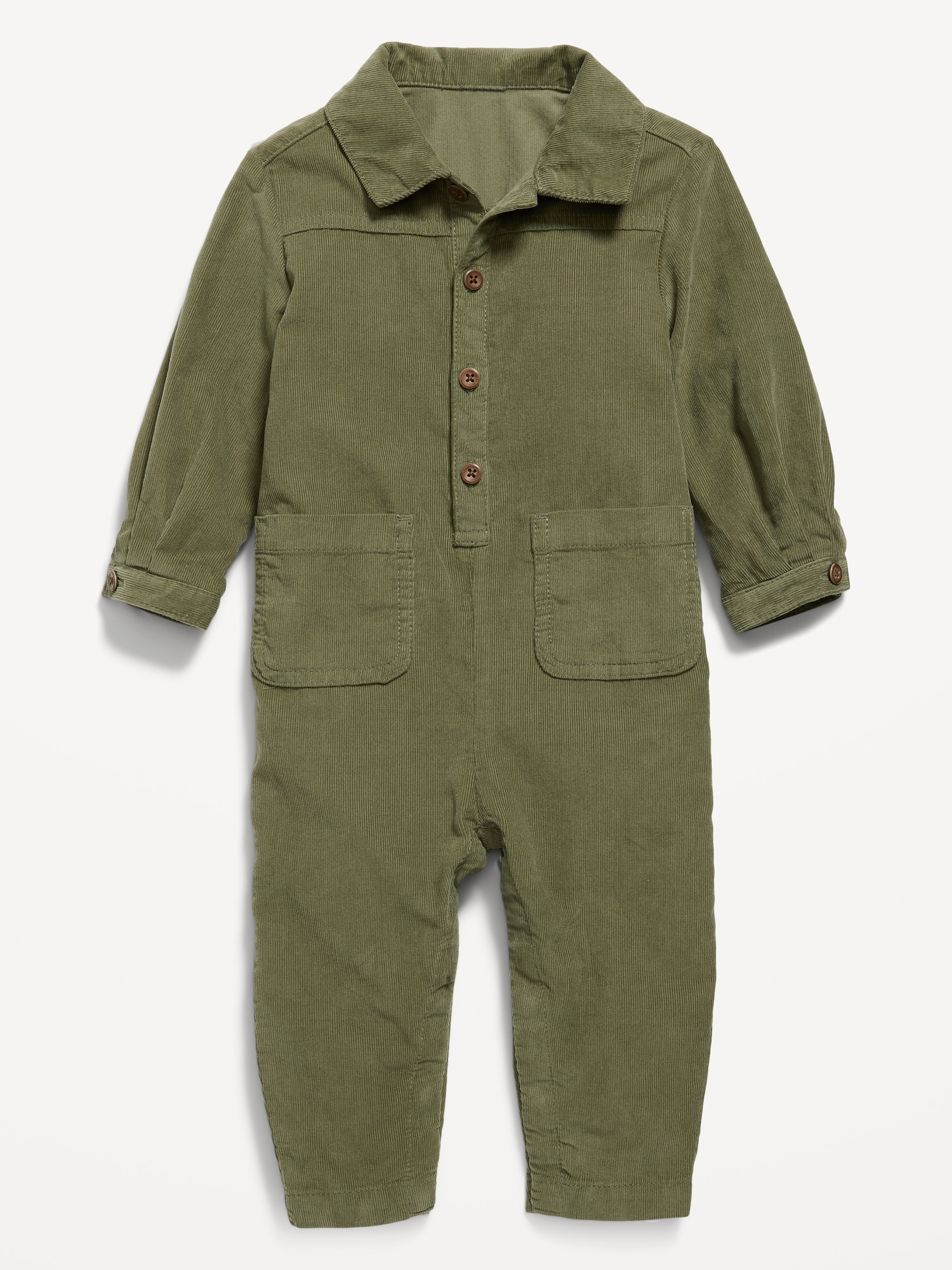 Corduroy Long-Sleeve Workwear Jumpsuit for Baby | Old Navy