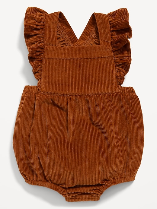 View large product image 1 of 2. Ruffled Corduroy Overall Romper for Baby