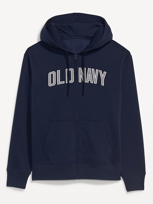 Image number 4 showing, Oversized Logo-Graphic Zip-Front Hoodie for Men