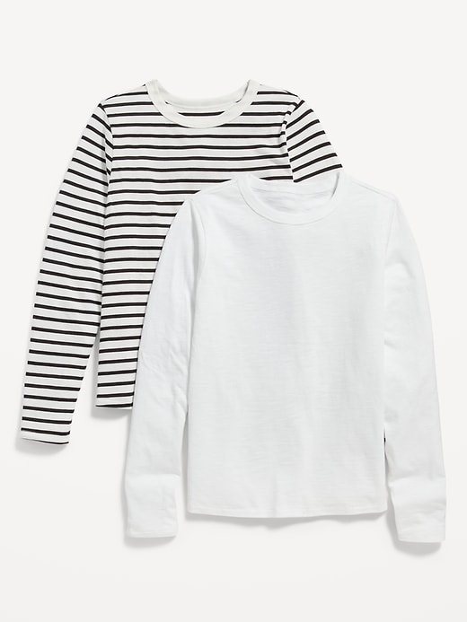 Old Navy Long-Sleeve EveryWear Slub-Knit T-Shirt 2-Pack for Women. 5