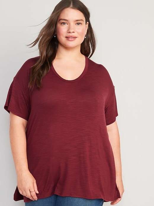 Image number 5 showing, Oversized Luxe Tunic T-Shirt for Women