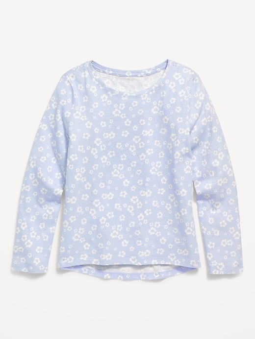 Old Navy Softest Printed Long-Sleeve T-Shirt for Girls. 1