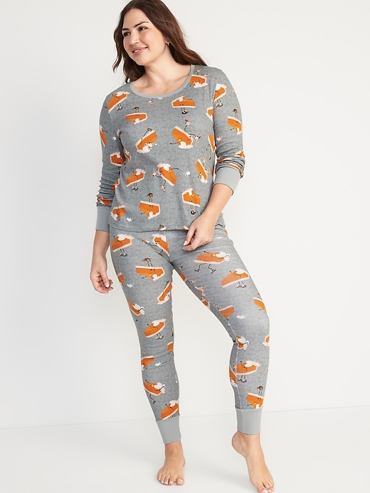 Image number 7 showing, Matching Graphic Pajama Set for Women