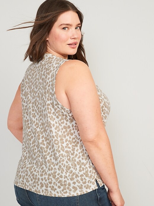 Image number 8 showing, EveryWear Leopard-Print Slub-Knit Tank Top for Women