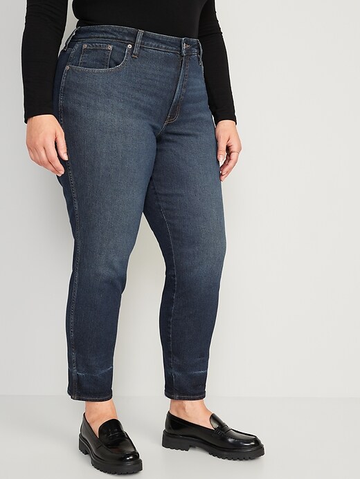 Image number 7 showing, High-Waisted O.G. Straight Cotton-Hemp Blend Jeans for Women