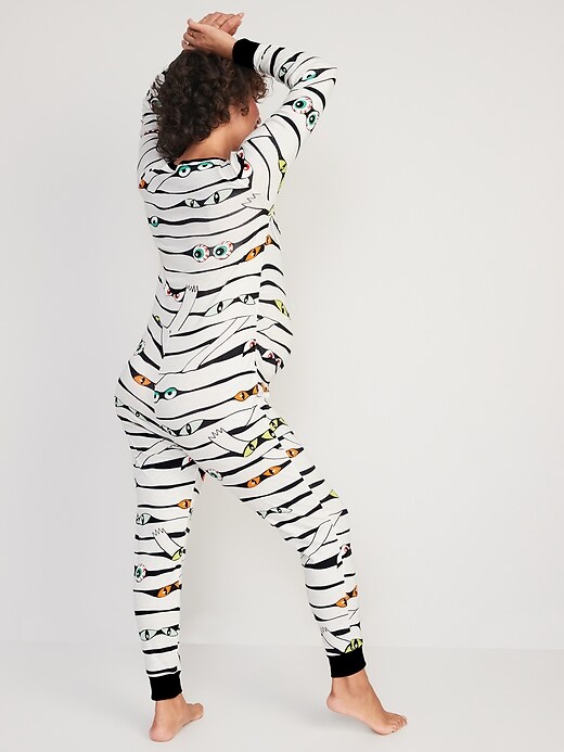 Image number 2 showing, Maternity Matching Printed One-Piece Pajamas