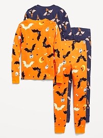 Matching Gender-Neutral Printed Snug-Fit Pajama 2-Pack for Kids