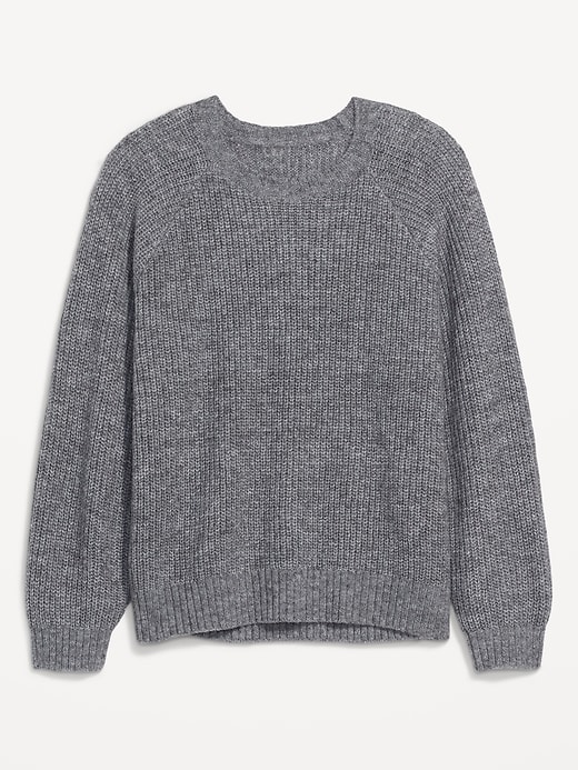 Image number 4 showing, Heathered Cozy Shaker-Stitch Pullover Sweater for Women