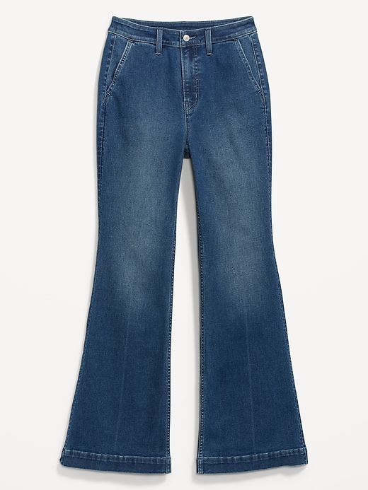 Image number 4 showing, Extra High-Waisted 360° Stretch Trouser Flare Jeans