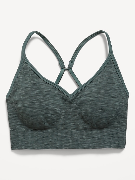 Image number 4 showing, Light Support Seamless Racerback Sports Bra