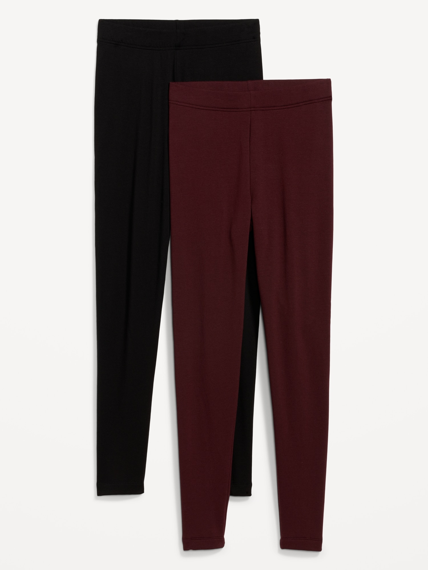 LYLA High Waist Yoga Pants - Dark Red | Visual Mood