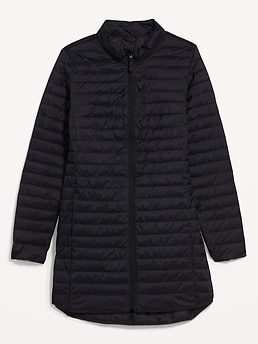 Water-Resistant Quilted Zip-Front Tunic Jacket | Old Navy