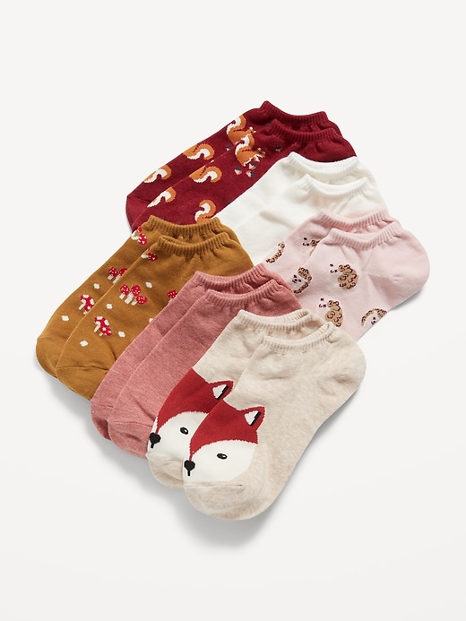 View large product image 1 of 2. Novelty Ankle Socks 6-Pack for Women