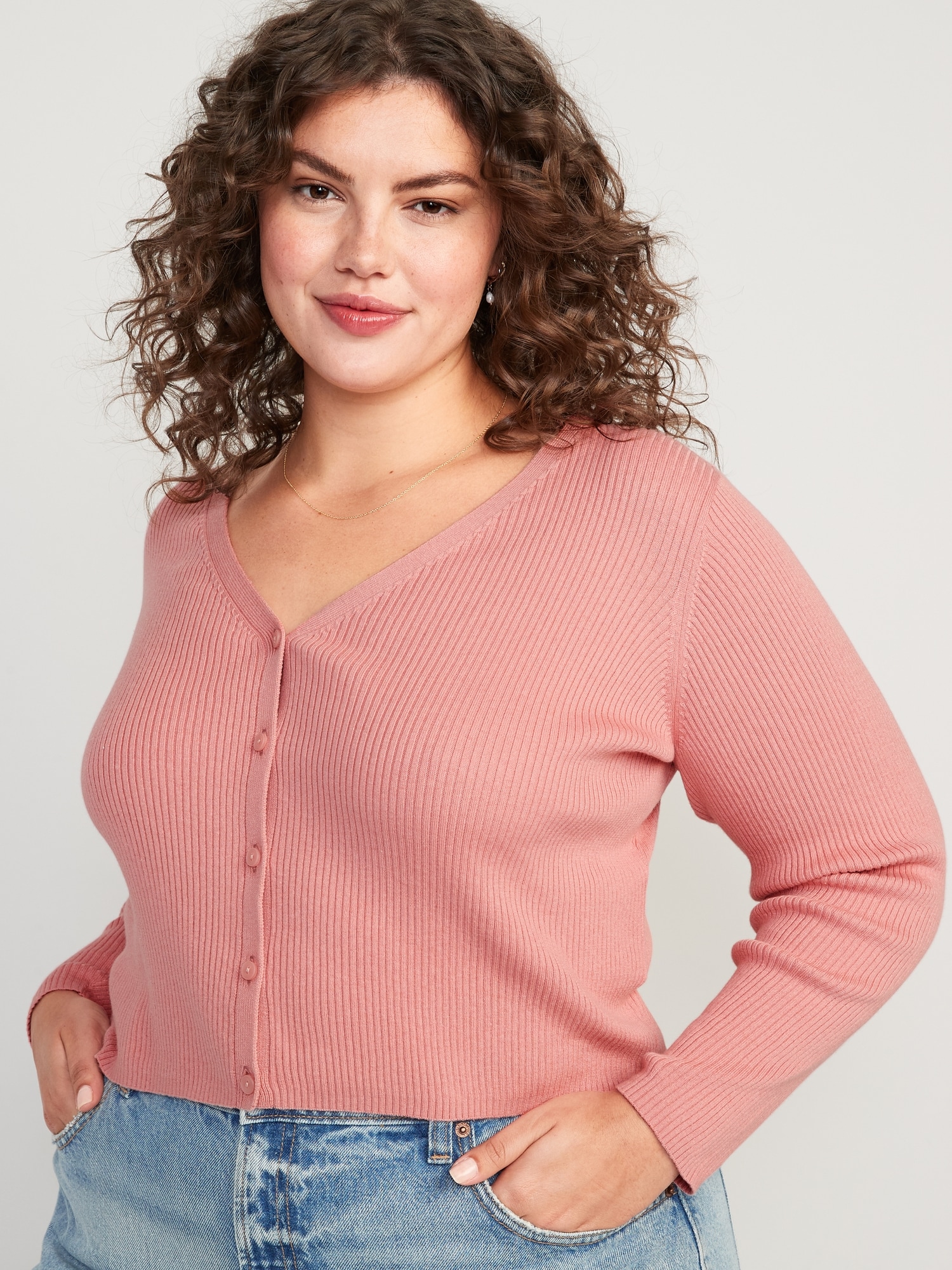 LongSleeve Cropped RibKnit Cardigan Sweater Old Navy