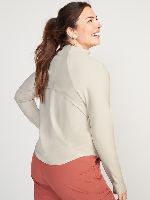 Image number 6 showing, PowerSoft Cropped Full-Zip Performance Jacket for Women
