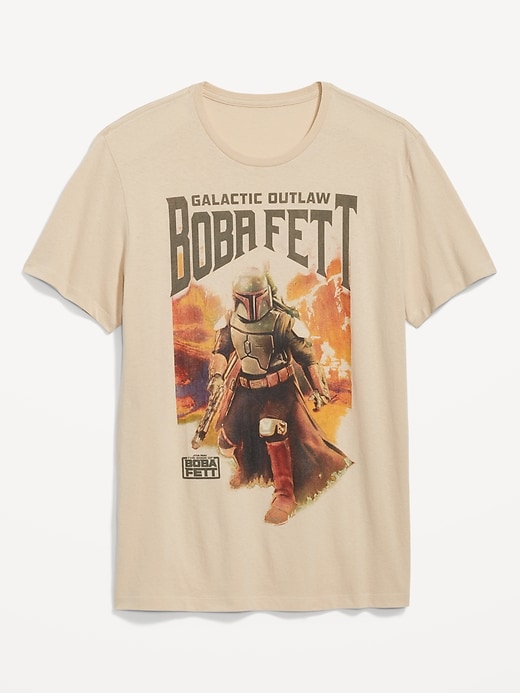 View large product image 1 of 2. Star Wars: The Book of Boba Fett™ "Galactic Outlaw" Gender-Neutral T-Shirt for Adults