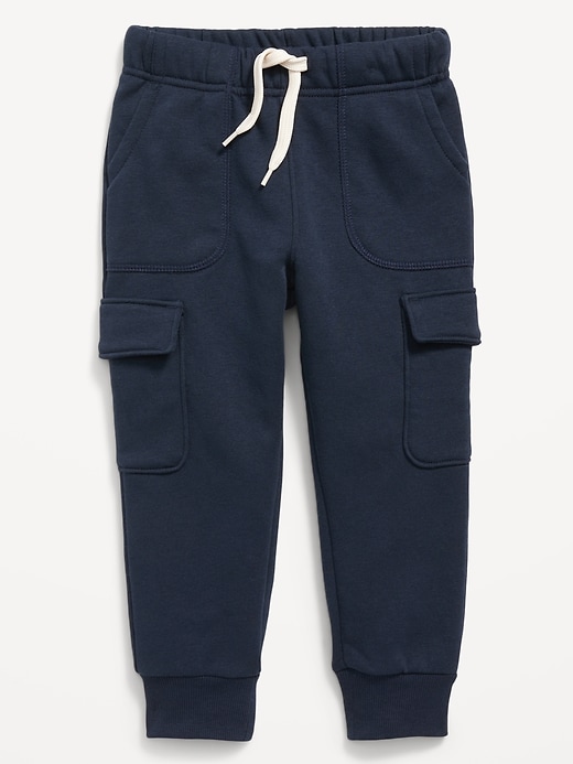 View large product image 1 of 1. Unisex Garment-Washed Cargo Jogger Sweatpants for Toddler