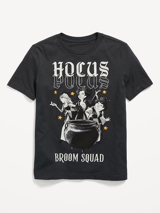 View large product image 1 of 2. Disney© Hocus Pocus "Broom Squad" Gender-Neutral T-Shirt for Kids