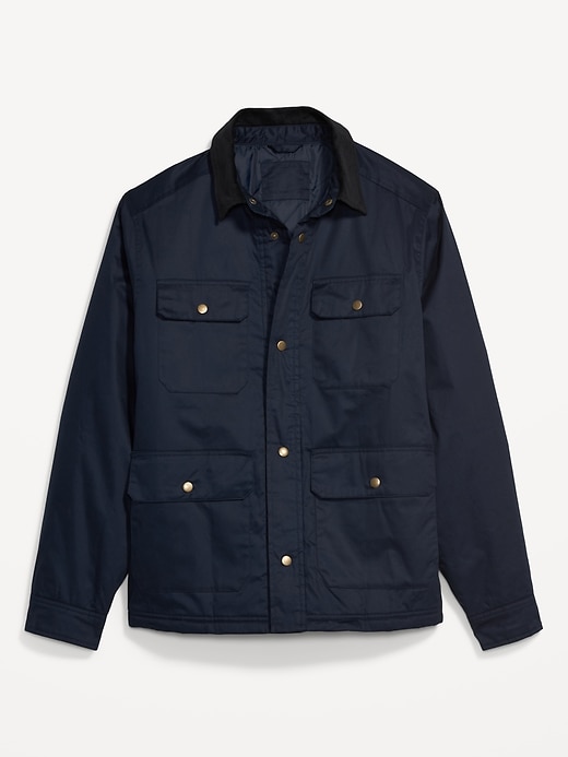 water resistant cotton twill barn coat for men