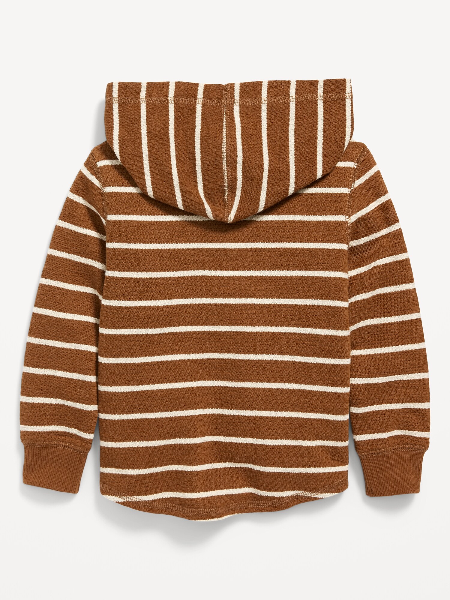 TexturedKnit Striped Henley Hoodie for Toddler Boys Old Navy