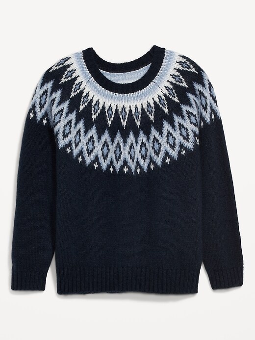Image number 4 showing, Fair Isle Cozy Shaker-Stitch Pullover Sweater