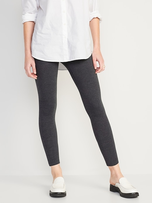 Image number 1 showing, High Waisted 7/8-Length Leggings For Women