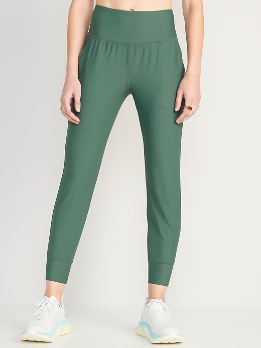 Image number 1 showing, High-Waisted PowerSoft 7/8 Joggers