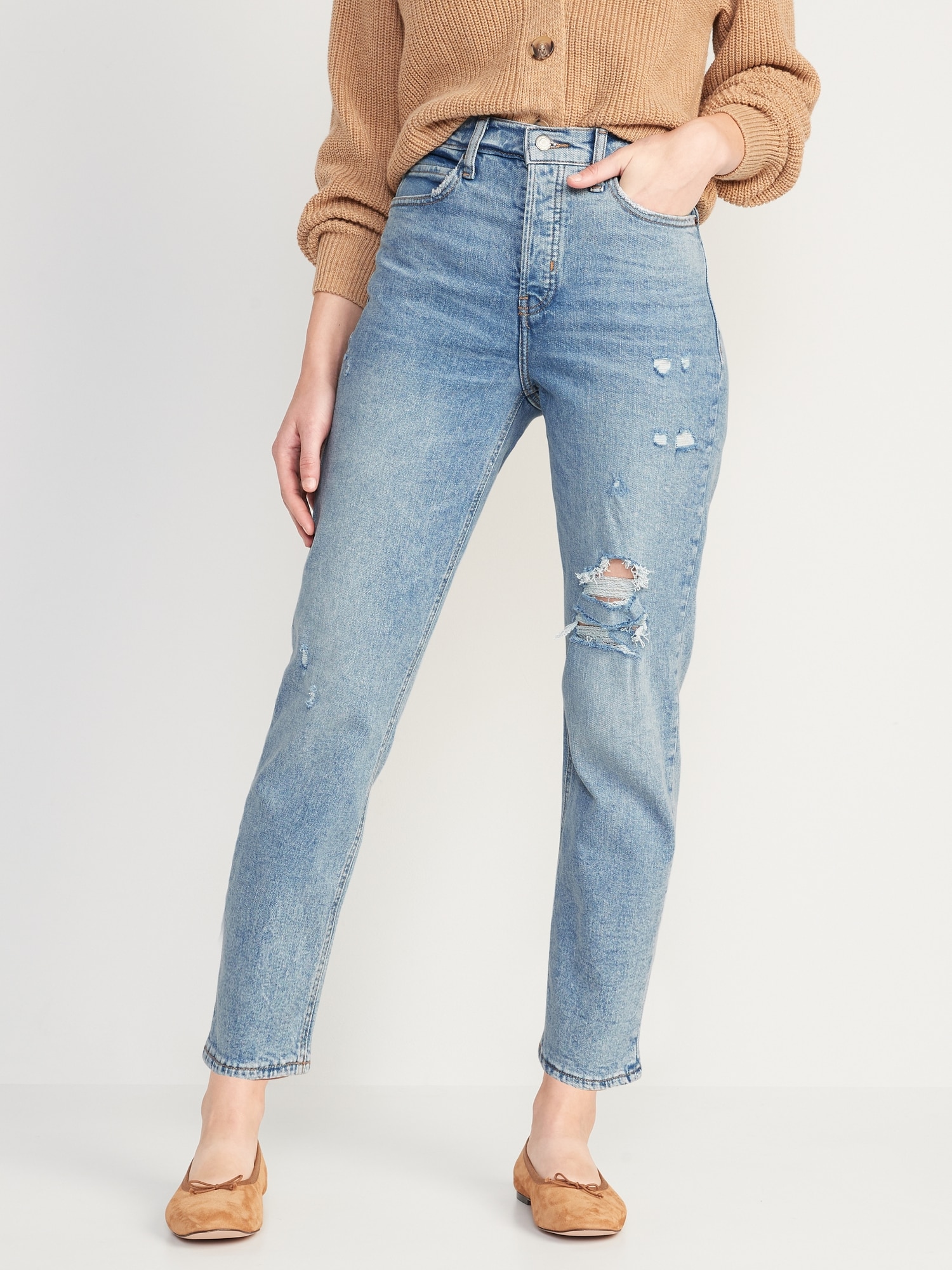 Extra High-Waisted Sky-Hi Straight Jeans for Women | Old Navy