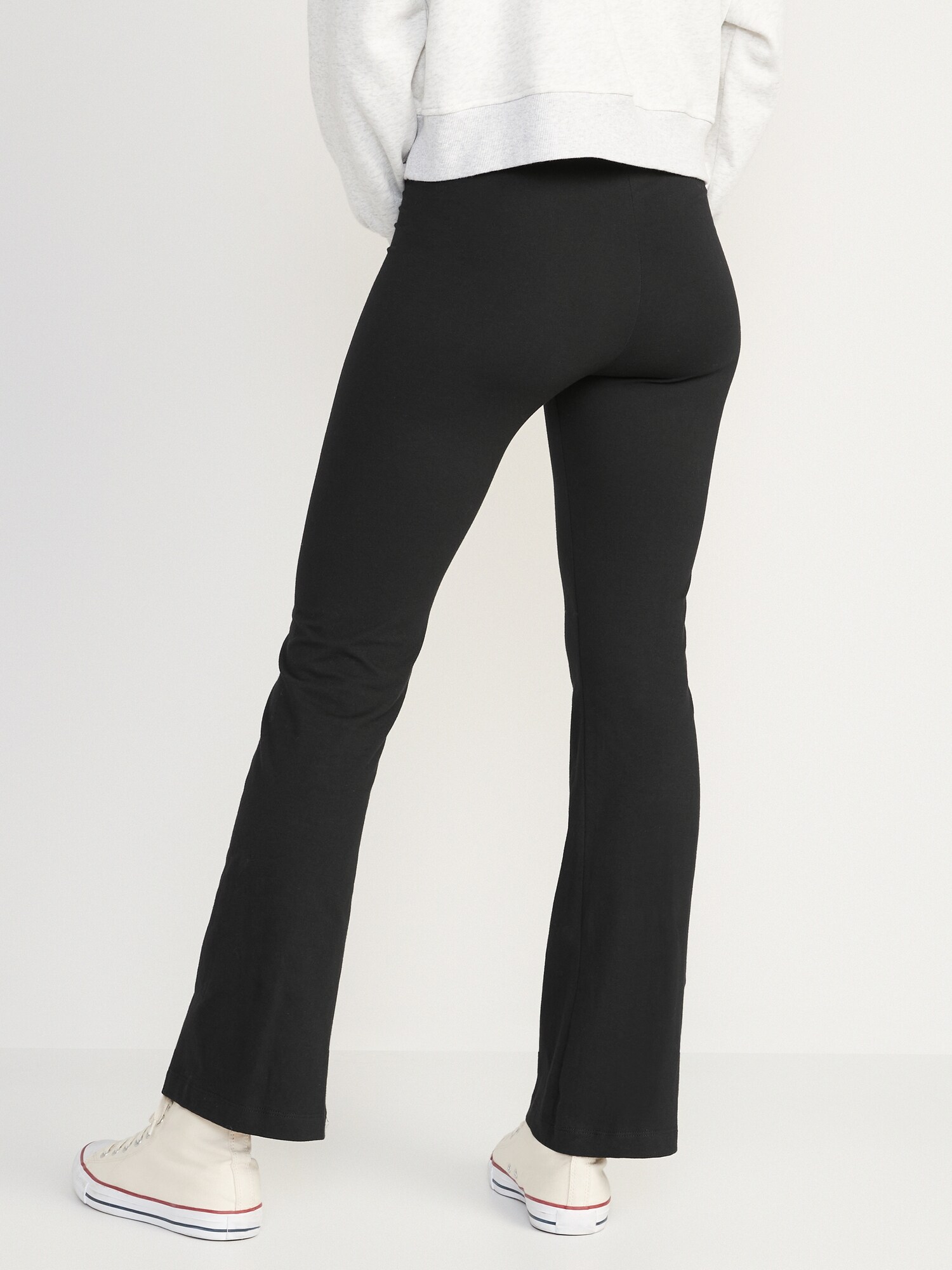 Женские леггинсы Old Navy High-Waisted Flare, цвет: Чёрный — фото 2