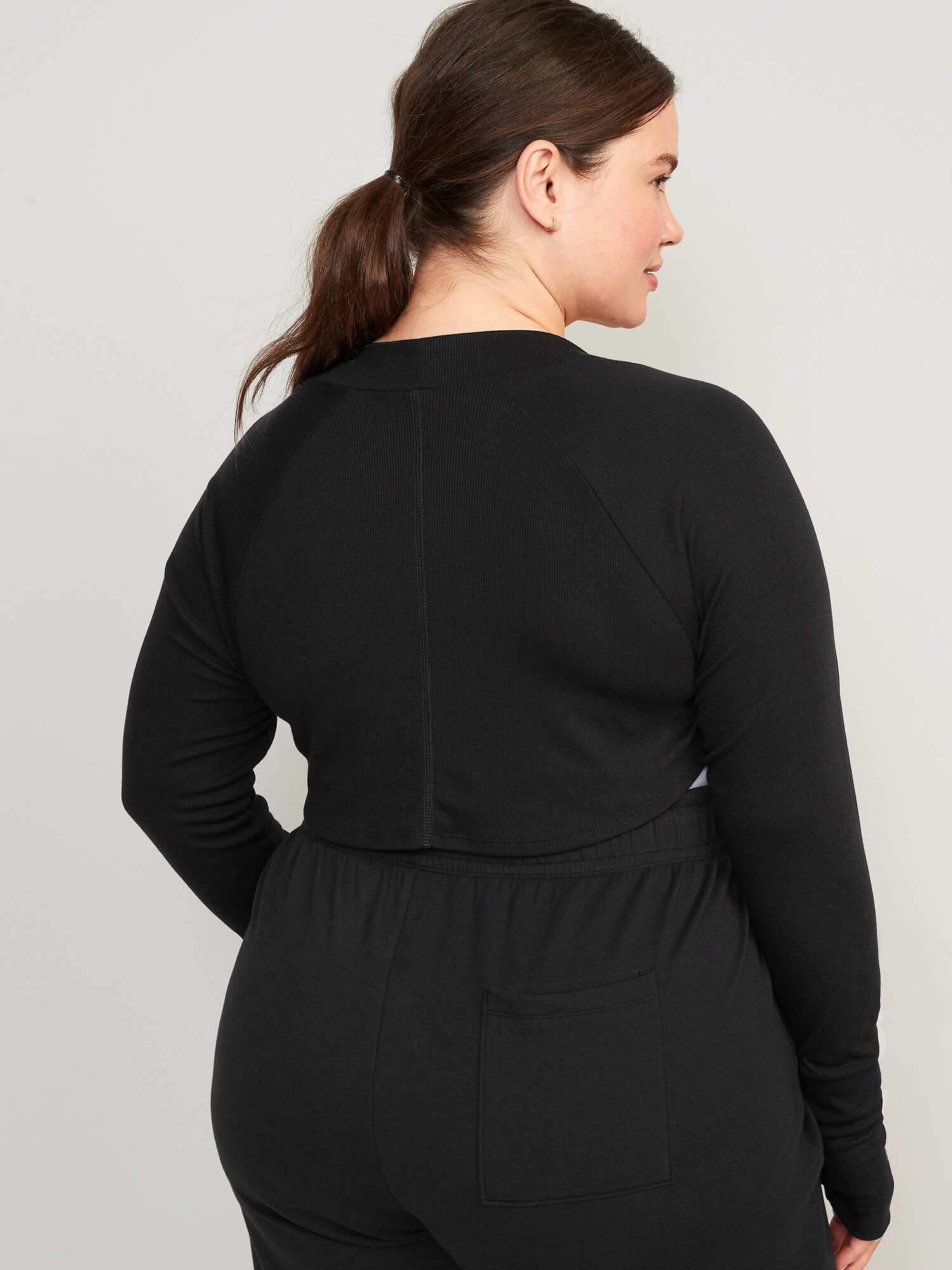 LongSleeve UltraLite RibKnit Bolero Cardigan Sweater Old Navy