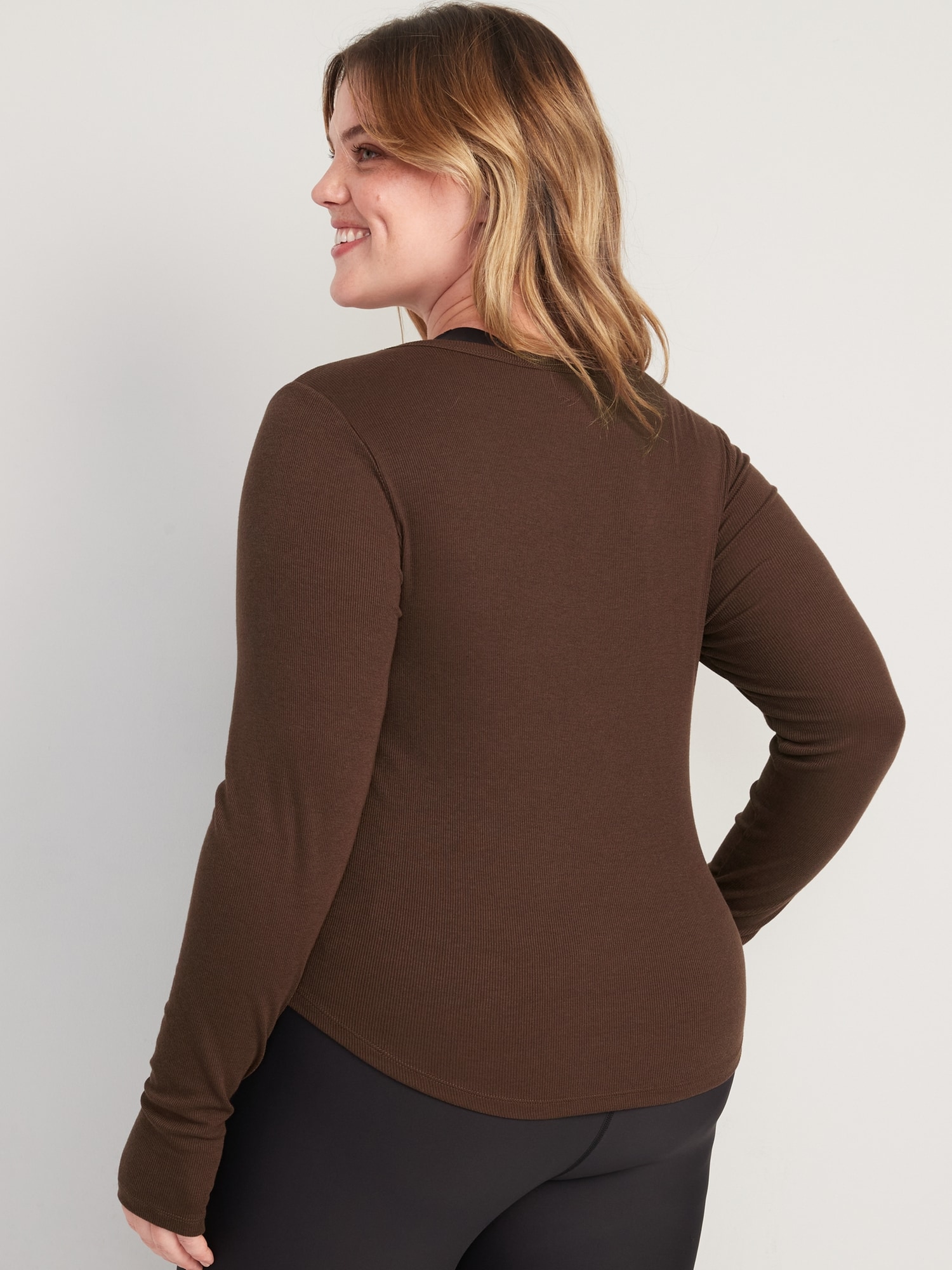 UltraLite Long-Sleeve Rib-Knit Top for Women | Old Navy